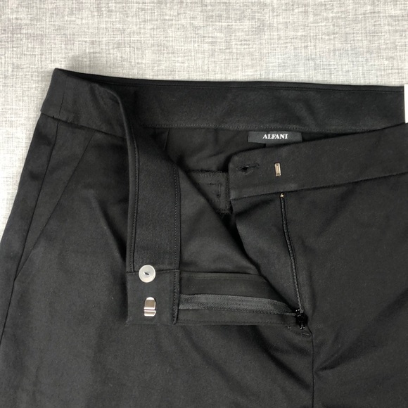 Only One Left! Size 16W Alfani Black & White Skinny Ankle Pants Plus Size - Picture 3 of 6